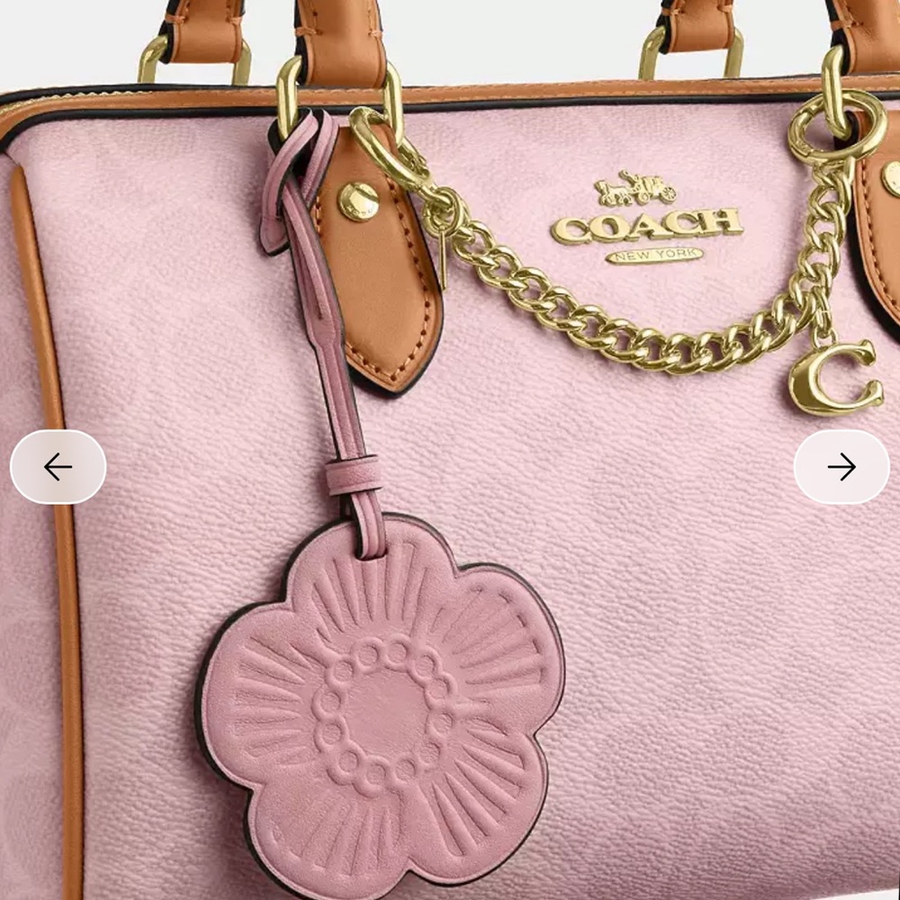 Coach medium Rowan in powder pink - Picture 4 of 12